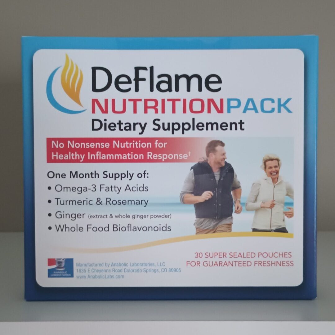 A box of the deflame nutrition pack